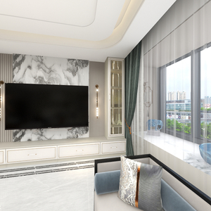 Modern Style Light Luxury White TV Gabinete