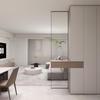 Sala de jantar de estilo minimalista
