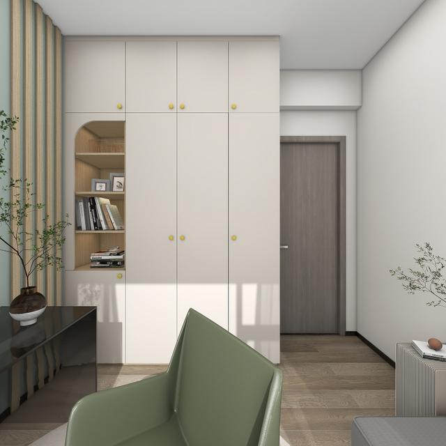 Porta interior padrão de grãos de madeira